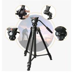 Weifeng Aluminum Tripod WF-3308A Portable with Damping Pan Tilt Head Weifeng Aluminum Tripod WF-3308A Portable with Damping Pan Tilt Head